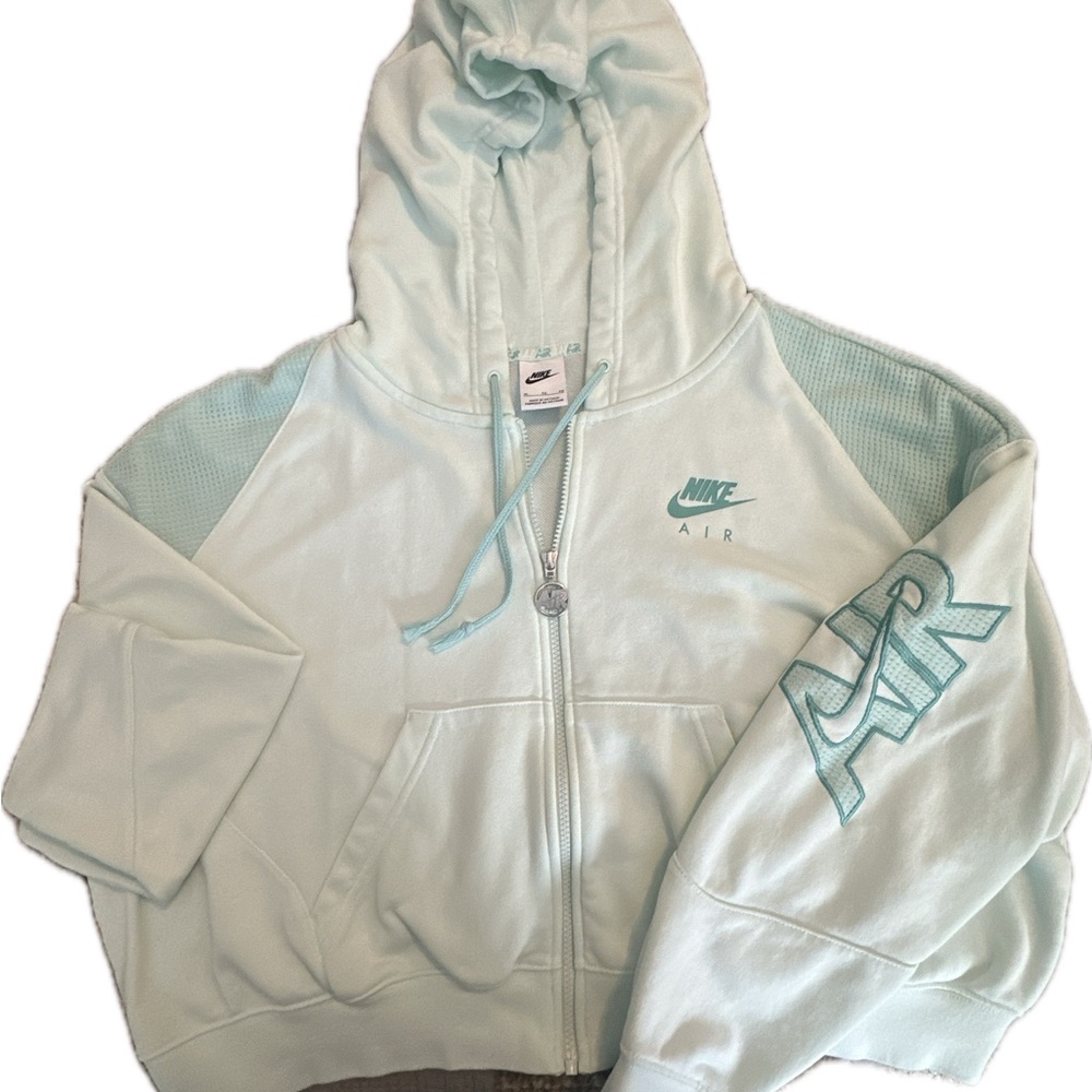 Nike Air Hoodie XL Full Zip Mint Green Sweatshirt Womens Mens Unisex Athletic